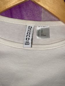 H&amp;M White Croptop Women