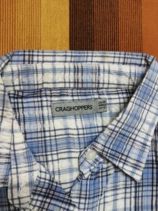 Craghoppers Women Blue Checks Cotton Shirt