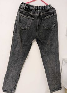 Distressed Charcoal Jeans