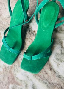dark green heels