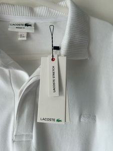 Lacoste White Long Sleeve Polo brand new