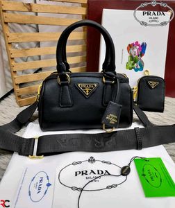 PRADA TWO-WAY TOP HANDLE CROSSBODY BAG*