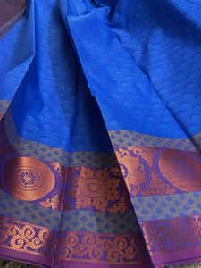 Elegant Blue Art Silk Saree