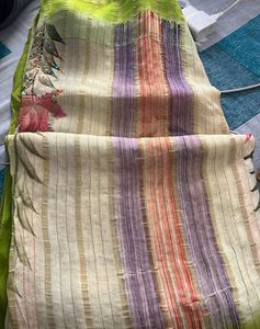 Elegant Green Printed Saree