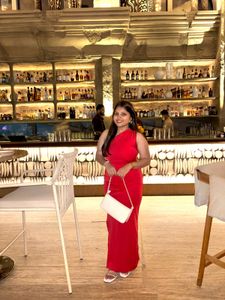 Red One-Shoulder Dress