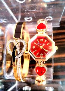 Elegant Watch & Bracelet Set