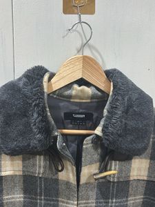 Plaid Toggle Coat