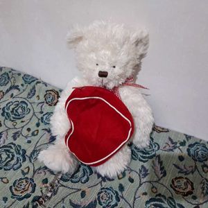 Bear Plush with Heart Gift Zip Bag