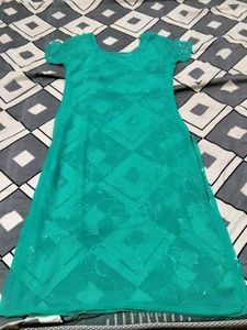 Teal Embellished Dress