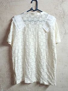 See-through Fashion Lace Top White