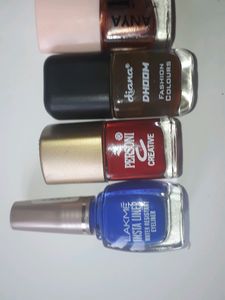 Combo Of Nail Paints And One Instant Eyeliner