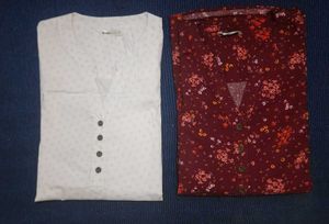 Floral Print Tops - Set of 2