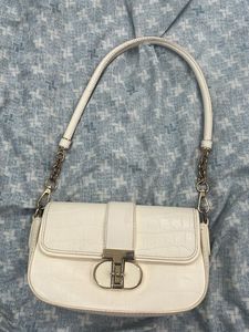 White Crocodile Shoulder Bag