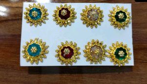 Vintage Gold Tone Flower Earrings