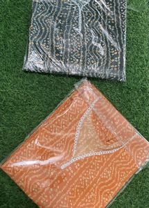 Pack Of 2 Girls Bandhani Short Kurtis