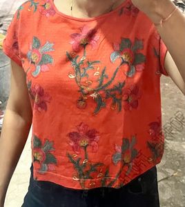 Orange Crop Top