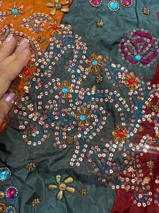 Kathiyawadi Work Lehenga