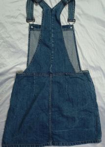 Boohoo Denim Dungaree Dress