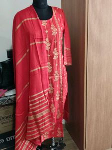 Elegant Red Kurta