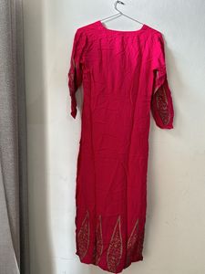 Pink Kurta Long