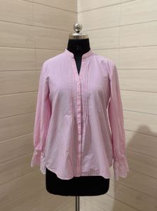 Pintresty 🌸Pink Striped Long Sleeve Shirt