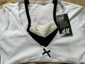 Lace Trim Bow Tie Crop Top