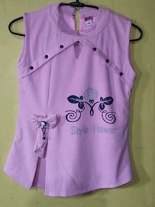 Pink &#39;Style Flower&#39; Top