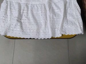 Angelic White Sleeveless Chikankari Long Maxi Dres