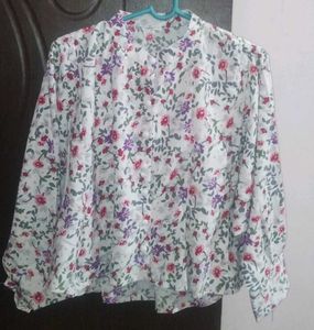 Floral Print Long Sleeve Shirt