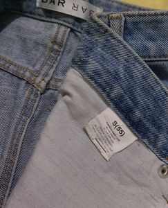 Two-Tone Denim Jeans