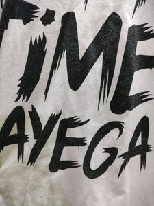 Apna Time Ayega White T-shirt (Mens)