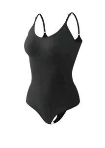 Black Spaghetti Strap Bodysuit