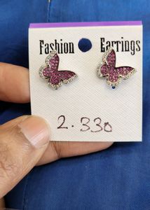 Butterfly Earring Stud 925 Pure Silver