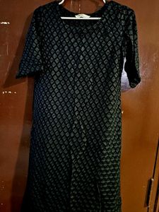 Black Chikunkaari Kurta