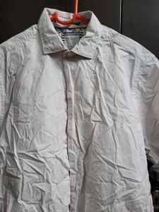 Denim &amp; Flower Ricky Singh Polka Dot Shirt - L