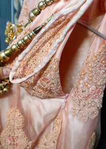 Peach Embroidered Lehenga Choli