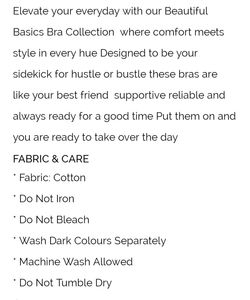 34C Padded Bra (Non-wired)