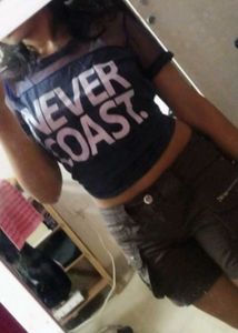Never Coast Graphic Top