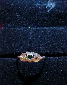 Pure silver Heart Stone Ring # fixed price