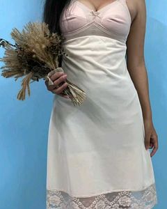Slip Nightgown With Lace Details