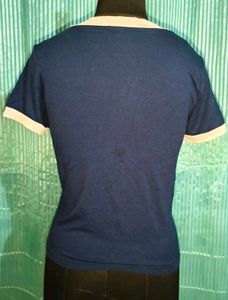 Navy &amp; White Trim Tee