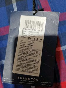 Highlander Men's Plaid Flannel Shirt, M Size