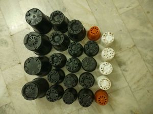 Pack of 24 Plant Pots with free water bottle.