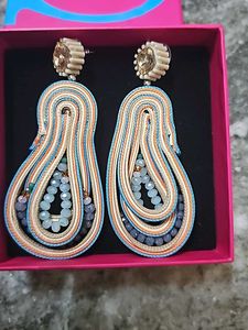 Unique Beaded Statement Earrings