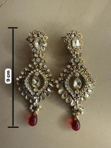 Anti-tarnish Kundan Earrings