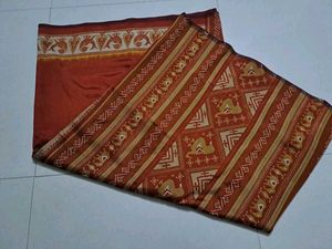 Premium Silk Rust Colour Saree