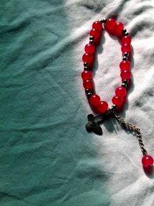 Red Beaded Bracelet