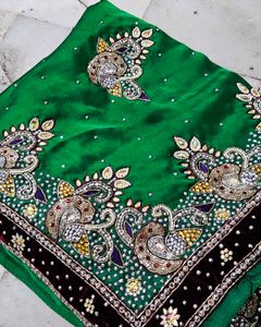 Very Beautiful Heavy Work 😍 Saree