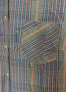 Earthy Button Down Half Sleeve Stripe Formal Shirt