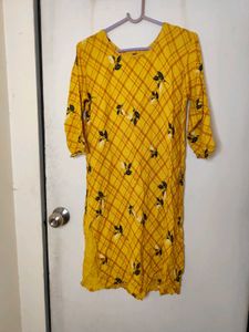 Yellow Floral Kurta